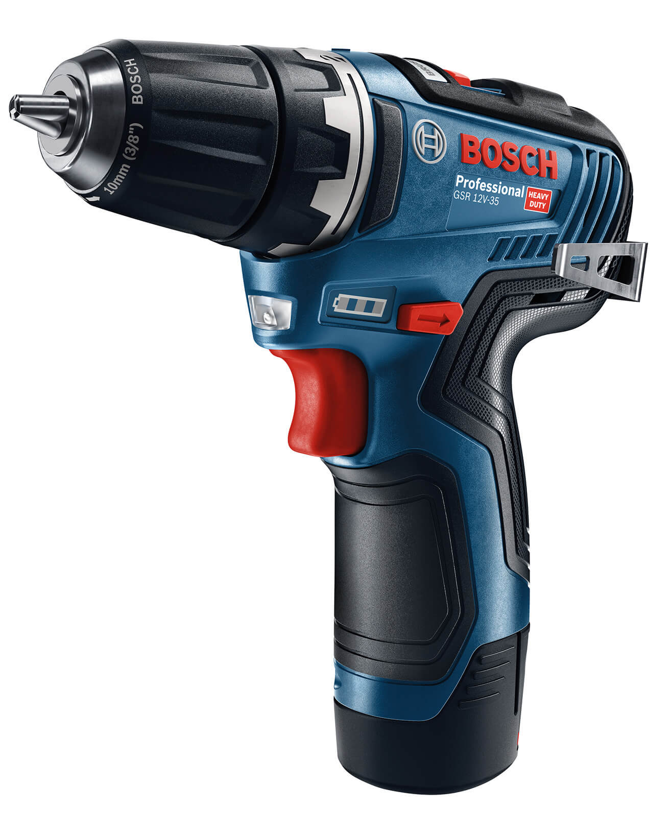 BOSCH 12V DRILL DRIVER - (2X3.0AH) 10MM KEYLESS CHUCK