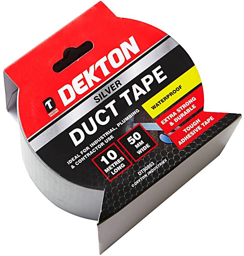 DEKTON DUCT TAPE SILVER 50MM X 10M
