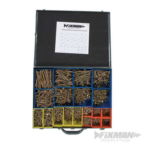 FIXMAN GOLDSTAR COUNTERSINK SCREWS PACK 3400 PIECES
