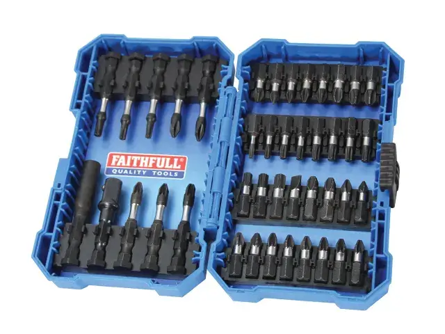 FAITHFULL IMPACT SCREWDRIVER BIT SET 42 PIECE