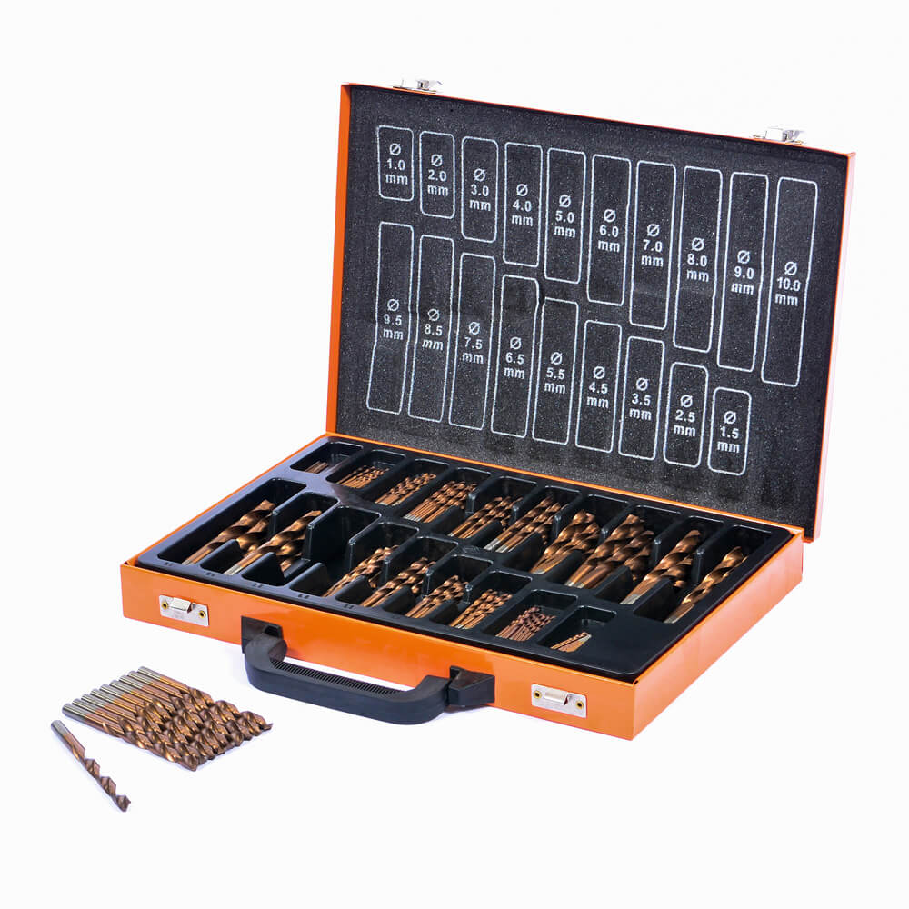 VAUNT ESSENTIALS 170 PIECE HSS COBALT COATED DRILL BIT SET